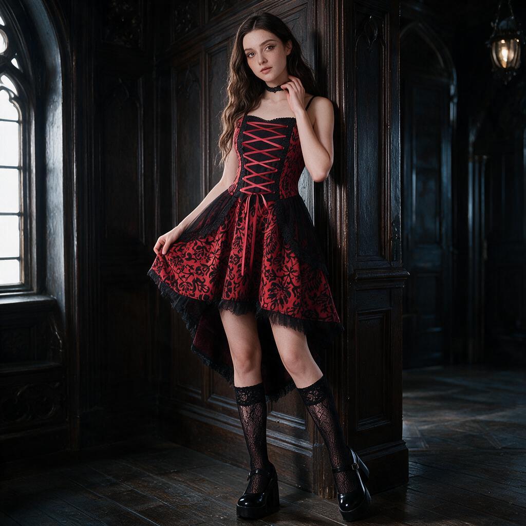 Halloween Cosplay Costume Retro Mesh Gothic Corset Dress Medieval Ghost Clothing
